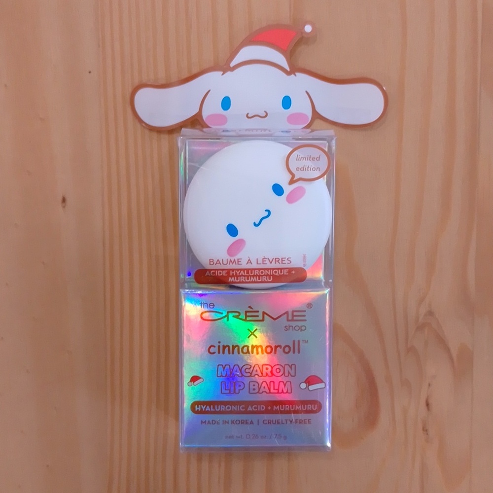 Sanrio Cinnamoroll The Creme ShopPeppermint Cocoa Macaron Lip Balm